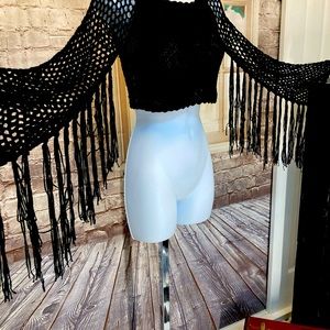 Small Hot Delicious Tasseled Crop Top